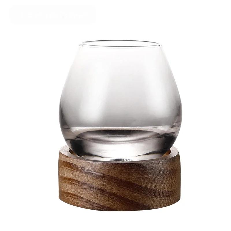Lead-Free Glass Cup, Home Drinkware, Whiskey Glass with Wooden Holder for Liquor, Scotch Bourbon, 350ml 350ML
Lead-Free Glass Cup, Home Drinkware, Whiskey Glass with Wooden Holder for Liquor, Scotch Bourbon, 350ml 350ML