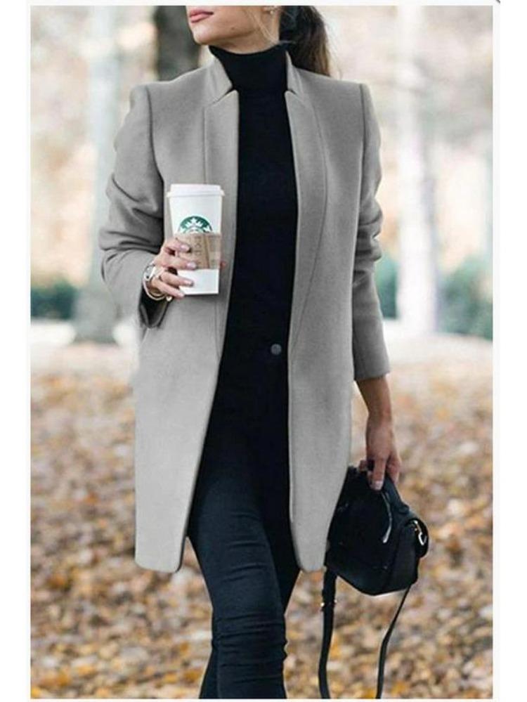 2024 Winter Autumn Solid Color Wool Coat European American Stand Collar S
2024 Winter Autumn Solid Color Wool Coat European American Stand Collar S