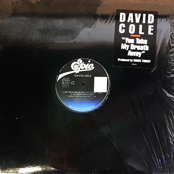 12inch Record DAVID COLE - You Take My Breath Away 4907817 Epic 1988 US Dance & Electronica Used
12inch Record DAVID COLE - You Take My Breath Away 4907817 Epic 1988 US Dance & Electronica Used