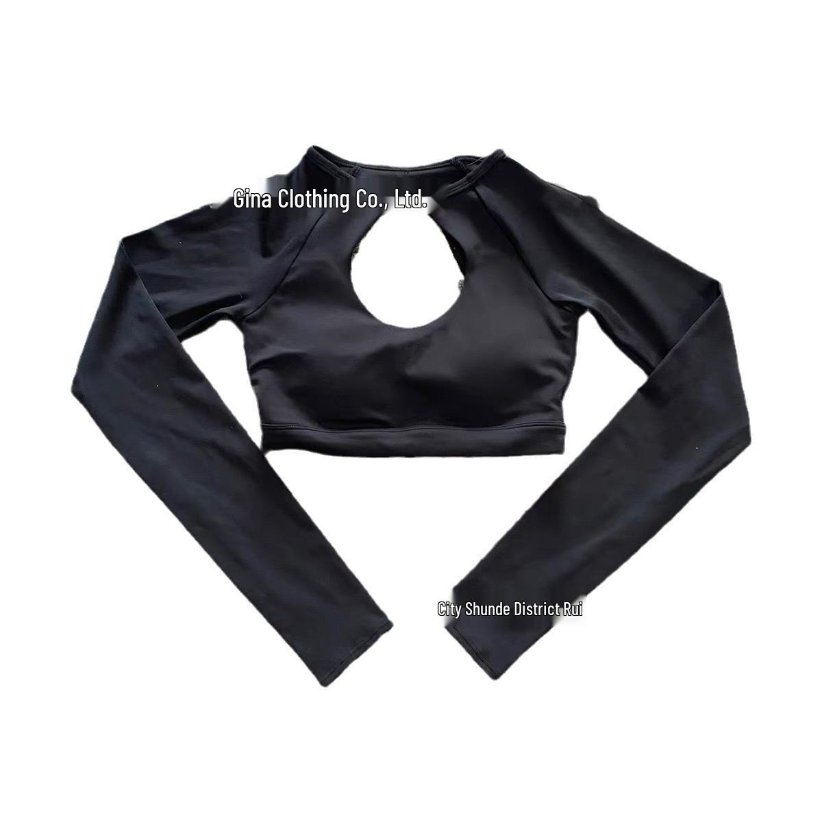 European-American Long Sleeve Yoga Top with Chest Pad - Sexy Hollow Back, Quick-Dry Sports Fitness Wear for Women Extra Large
European-American Long Sleeve Yoga Top with Chest Pad - Sexy Hollow Back, Quick-Dry Sports Fitness Wear for Women Extra Large