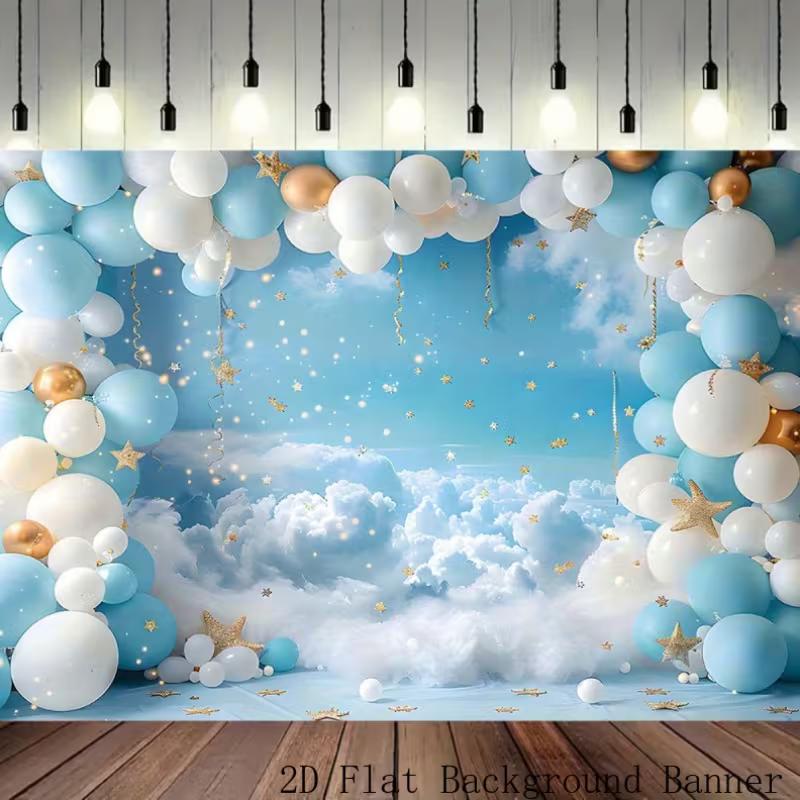 2D Blue White Balloon Backdrop for Newborn Photography 47.2x31.5inch/120*80cm
2D Blue White Balloon Backdrop for Newborn Photography 47.2x31.5inch/120*80cm
