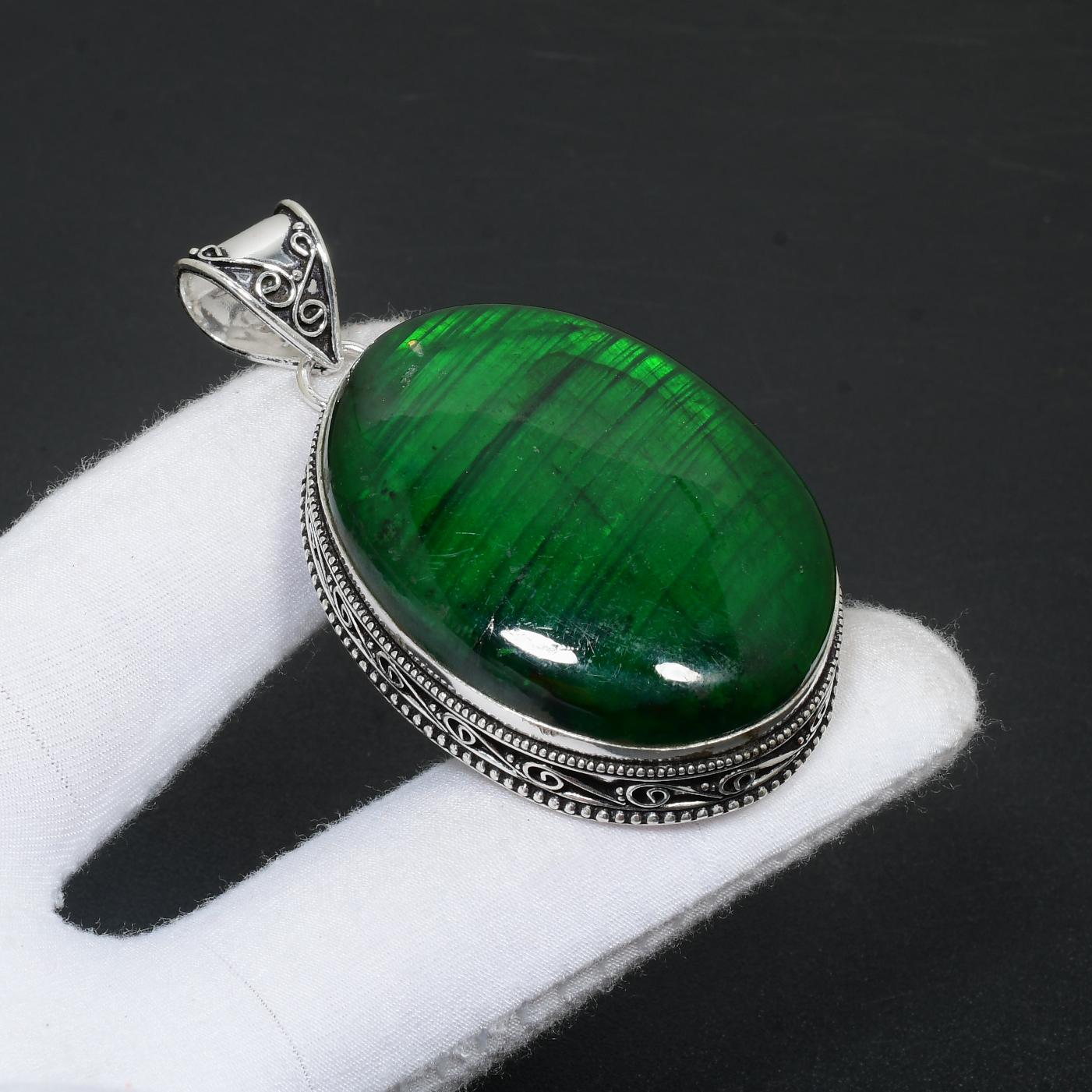 Зеленый флэш-лабрадорит, драгоценный камень, ручная работа, стерлинговое серебро 925 пробы, ювелирные изделия, кулон, подарки для женщин, подарки для нее, подарки на День Благодарения 
Зеленый флэш-лабрадорит, драгоценный камень, ручная работа, стерлинговое серебро 925 пробы, ювелирные изделия, кулон, подарки для женщин, подарки для нее, подарки на День Благодарения