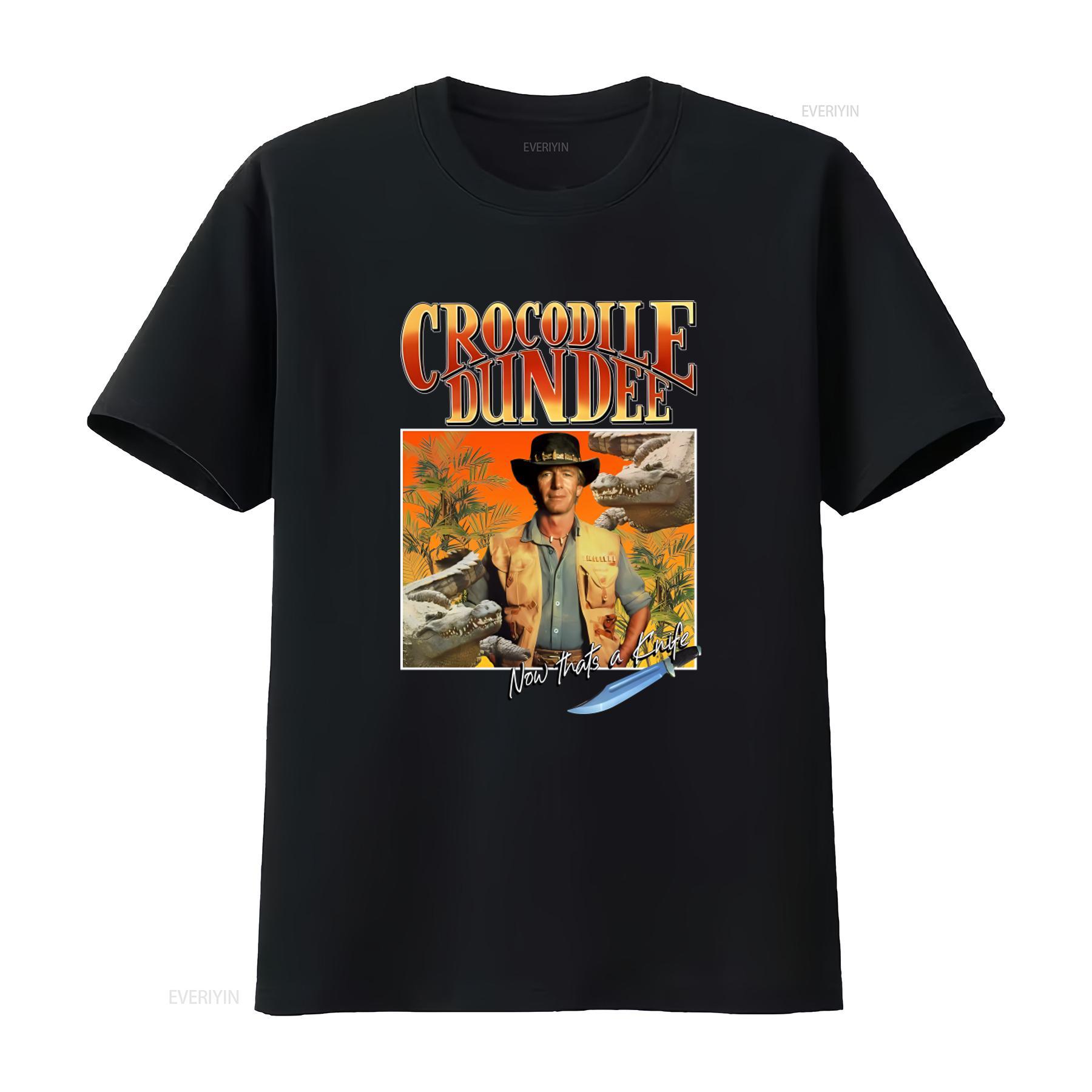 Crocodile Dundee Movie Inspired T shirt with Iconic Quote and Print vintage Washed Stretched Top For Everyday Wear Casual 4XL
Crocodile Dundee Movie Inspired T shirt with Iconic Quote and Print vintage Washed Stretched Top For Everyday Wear Casual 4XL