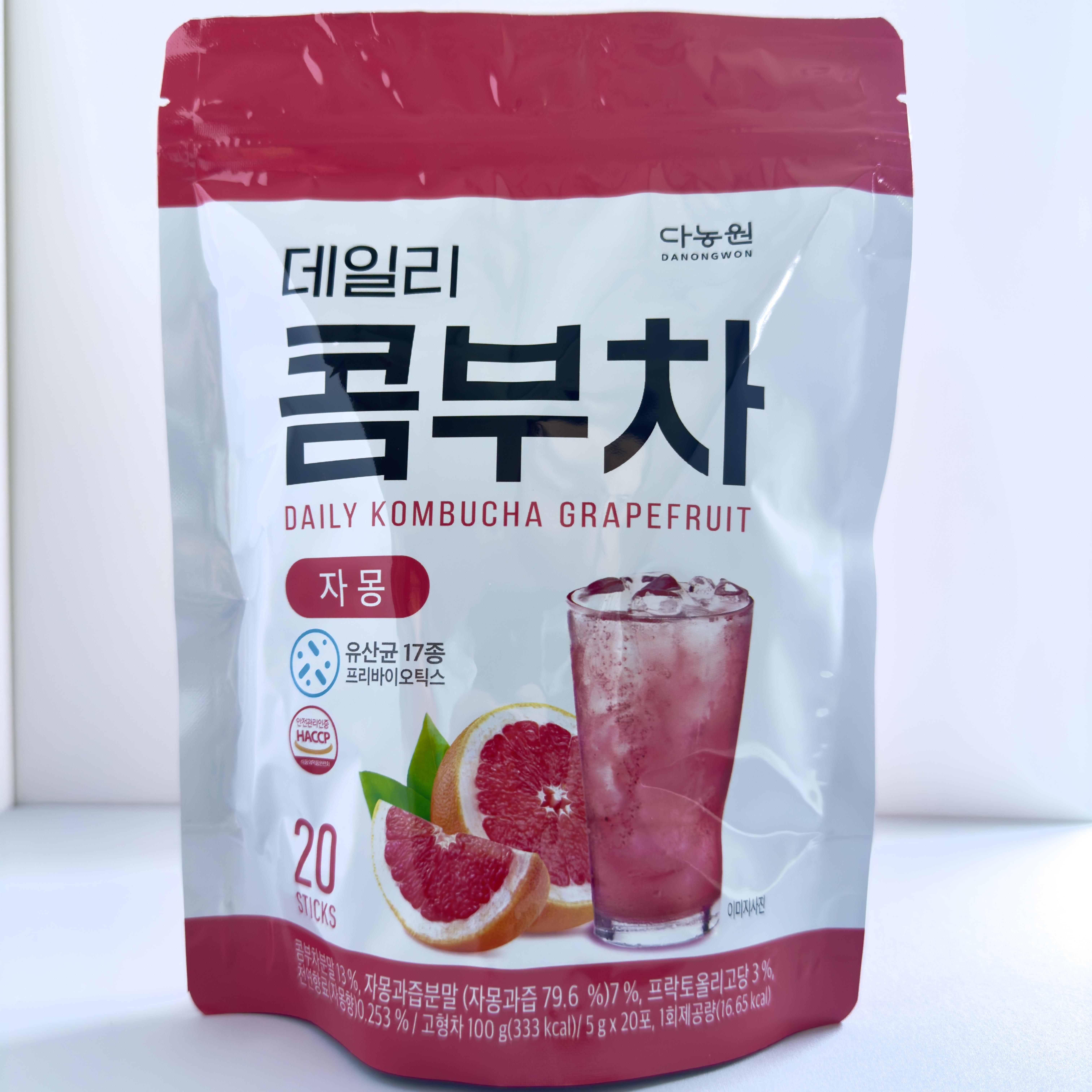 DANONGWON Daily Kombucha Fruit Tea 5 г x 20 стиков/8 видов 100g
DANONGWON Daily Kombucha Fruit Tea 5 г x 20 стиков/8 видов 100g