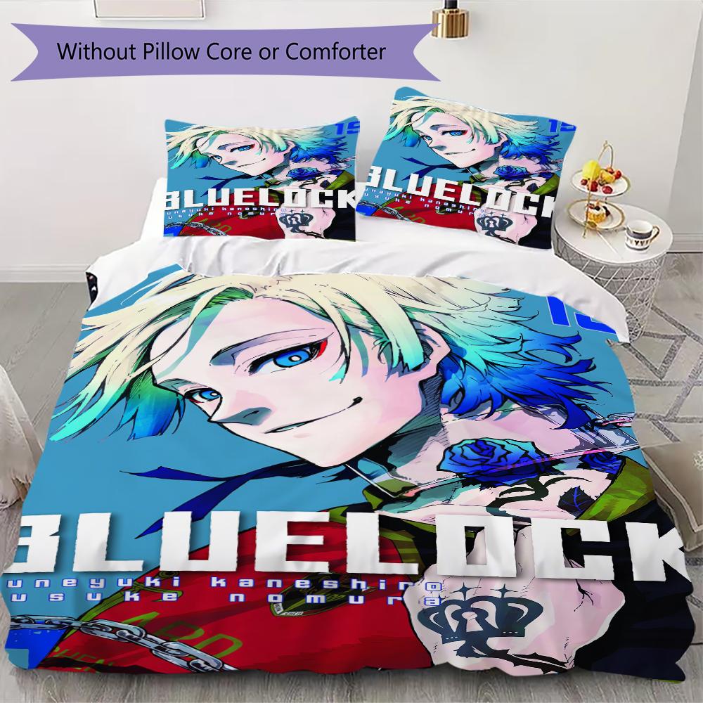 BlueLock Pattern Bedding uilt Set uilt Cover Pillowcase Home Decoration Birthday Gift (1 * duvet cover + 2 * pillowcase without core) 135x200cm
BlueLock Pattern Bedding uilt Set uilt Cover Pillowcase Home Decoration Birthday Gift (1 * duvet cover + 2 * pillowcase without core) 135x200cm
