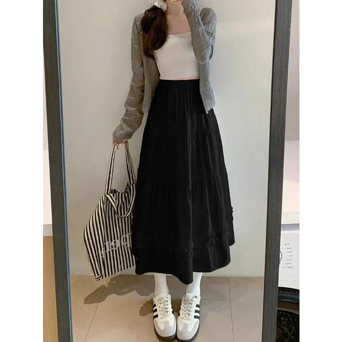 White skirt new summer high waist a word thin fluffy lace edge cake skirt small skirt 2XL
White skirt new summer high waist a word thin fluffy lace edge cake skirt small skirt 2XL