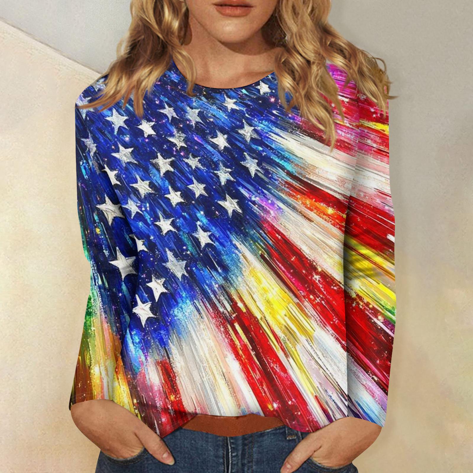 Long Sleeve Crew Neck Top with and Flag Print Pullover Lightweight Casual Fit Comfortable Shirt XL жовтий
Long Sleeve Crew Neck Top with and Flag Print Pullover Lightweight Casual Fit Comfortable Shirt XL жовтий