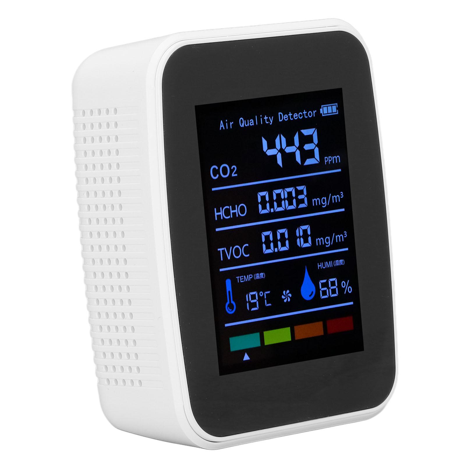 Quality Detector 5in1 Intelligent Anti Interference Ability Indoor Temperature Humidity Quality Detector
Quality Detector 5in1 Intelligent Anti Interference Ability Indoor Temperature Humidity Quality Detector