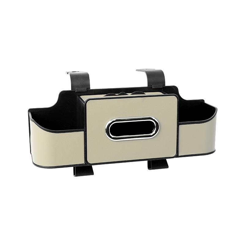 Автомобильный органайзер на спинку сиденья для салона автомобиля 7 в 1 Держатель для стакана на спинку сиденья автомобиля Ящик для хранения Коробка для салфеток с крючком Автомобильный держатель для телефона