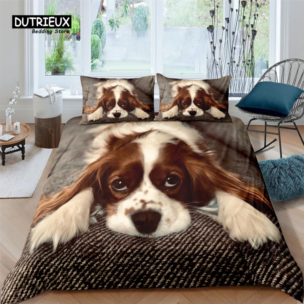 3D Cute Pet Dog Print Home Living Luxury 2/3Pcs Comfortable Duvet Cover PillowCase Bedding Sets Queen and King EU/US/AU Size (135x200cm)
3D Cute Pet Dog Print Home Living Luxury 2/3Pcs Comfortable Duvet Cover PillowCase Bedding Sets Queen and King EU/US/AU Size (135x200cm)