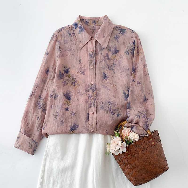 Ink Printed Long Sleeved Shirt Retro Artistic Loose Fit Baita Chinese Style Shirt Top for Women Shirt 2XL орхідейний
Ink Printed Long Sleeved Shirt Retro Artistic Loose Fit Baita Chinese Style Shirt Top for Women Shirt 2XL орхідейний
