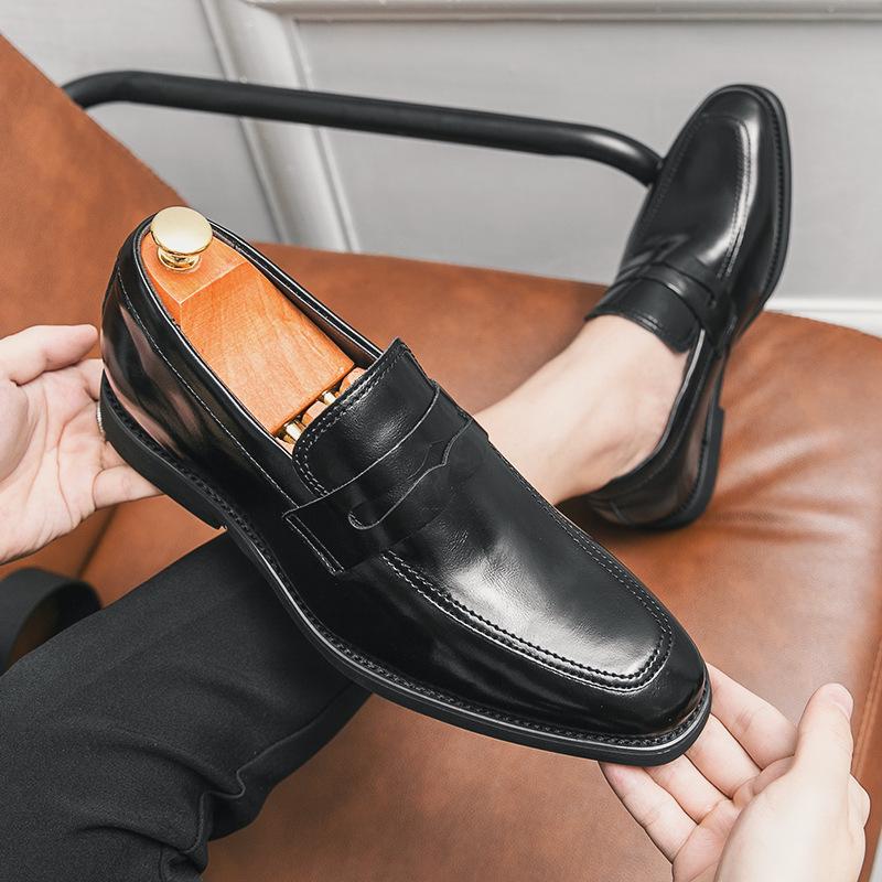 Men s Vintage Pointed-Toe Leather Slip-On Loafers - Casual Height-Increasing Shoes for Outdoor Wear. 41
Men s Vintage Pointed-Toe Leather Slip-On Loafers - Casual Height-Increasing Shoes for Outdoor Wear. 41