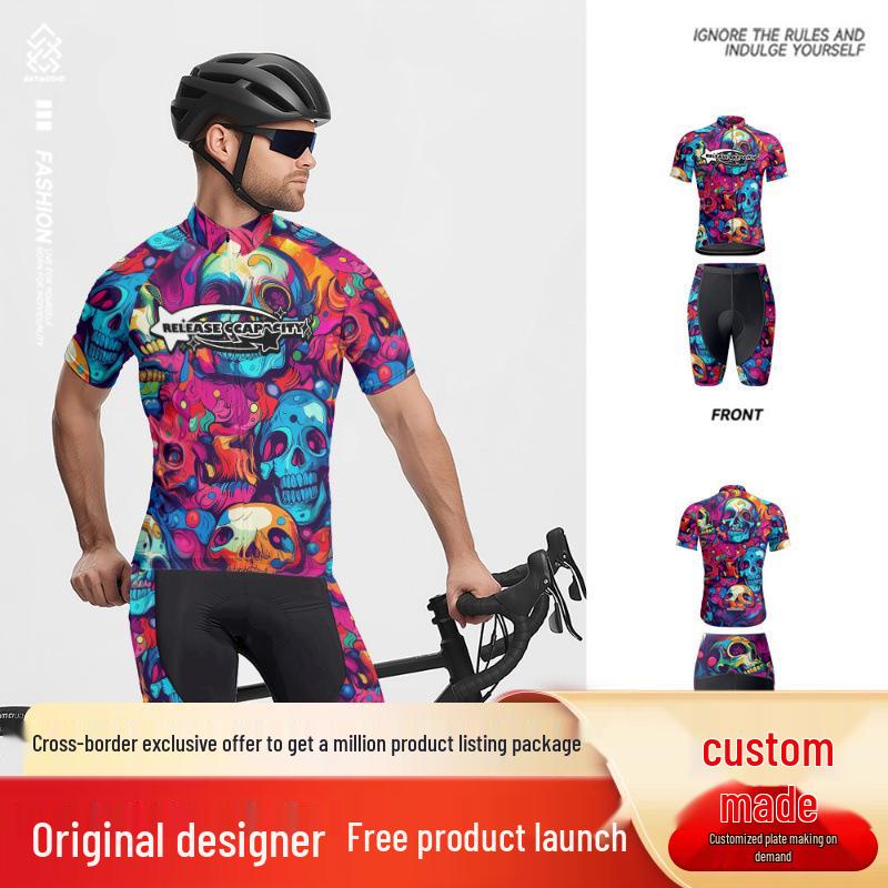 Niche Design Unisex Summer Skull Print Cycling Jersey Set Contact for Kids & Oversize
Niche Design Unisex Summer Skull Print Cycling Jersey Set Contact for Kids & Oversize