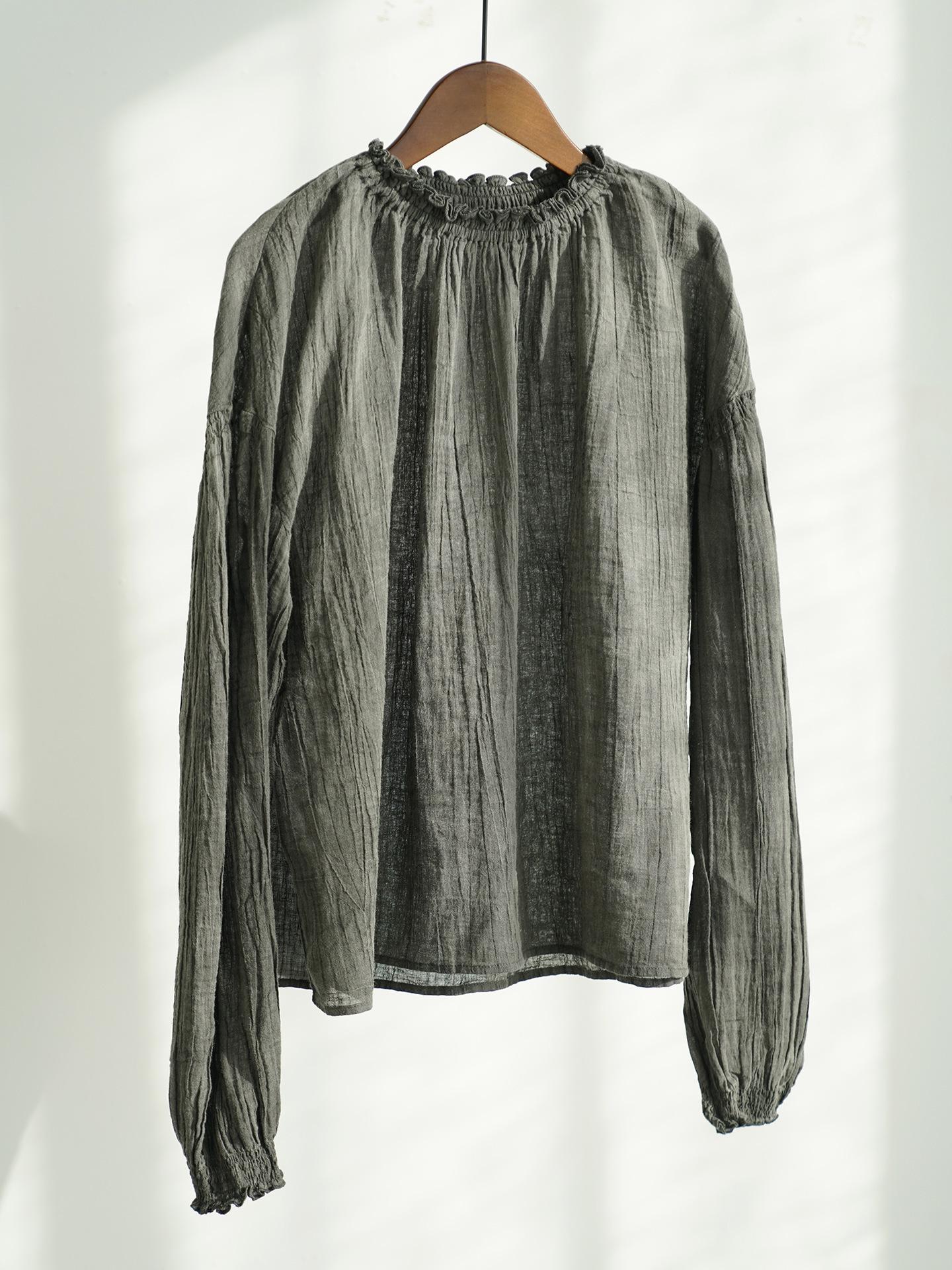 Johnature Женские винтажные футболки однотонные весенние с длинным рукавом с круглым вырезом в китайском стиле женские свободные футболки One Size темно-серого
Johnature Женские винтажные футболки однотонные весенние с длинным рукавом с круглым вырезом в китайском стиле женские свободные футболки One Size темно-серого