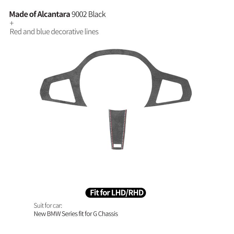 Made of Alcantara For New BMW Series Fit for G Chassis Car Steering Wheel Trim Styling Sticker 2 Pce Car Interior Accessories
Made of Alcantara For New BMW Series Fit for G Chassis Car Steering Wheel Trim Styling Sticker 2 Pce Car Interior Accessories