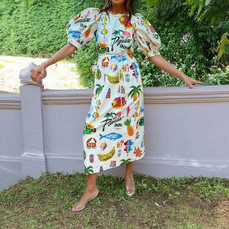 New Spring Fashion Casual Print Slit Vacation Style Big Sway Dress for Women 3XL різнокольоровий
New Spring Fashion Casual Print Slit Vacation Style Big Sway Dress for Women 3XL різнокольоровий