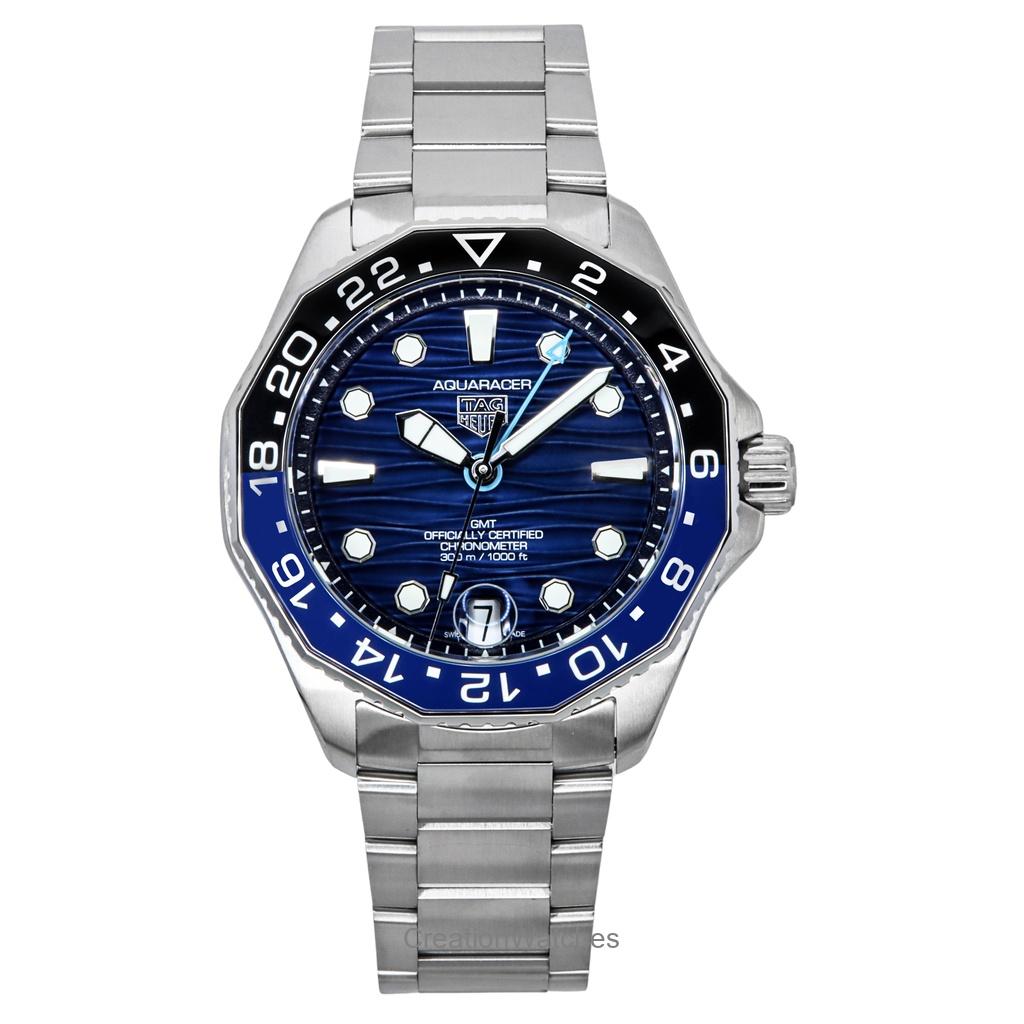 TAG Heuer Aquaracer Professional GMT Нержавеющая сталь Синий циферблат Автоматические дайверские часы WBP5114.BA0013 300M Мужские часы
TAG Heuer Aquaracer Professional GMT Нержавеющая сталь Синий циферблат Автоматические дайверские часы WBP5114.BA0013 300M Мужские часы