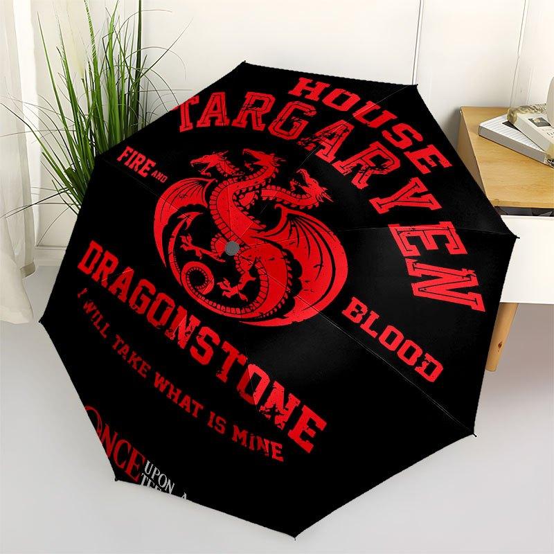 1 Fire and Blood umbrella - a three-fold, automatic opening and closing umbrella with eight steel ribs, suitable for daily outdoor use
1 Fire and Blood umbrella - a three-fold, automatic opening and closing umbrella with eight steel ribs, suitable for daily outdoor use