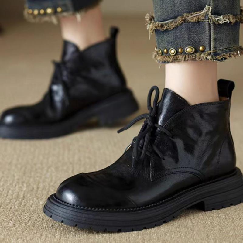 Новые осенне-зимние женские ботинки 2025 из натуральной кожи, повседневная женская обувь, круглый носок, толстый каблук, шнуровка, ботильоны для верховой езды 40 чёрный
Новые осенне-зимние женские ботинки 2025 из натуральной кожи, повседневная женская обувь, круглый носок, толстый каблук, шнуровка, ботильоны для верховой езды 40 чёрный