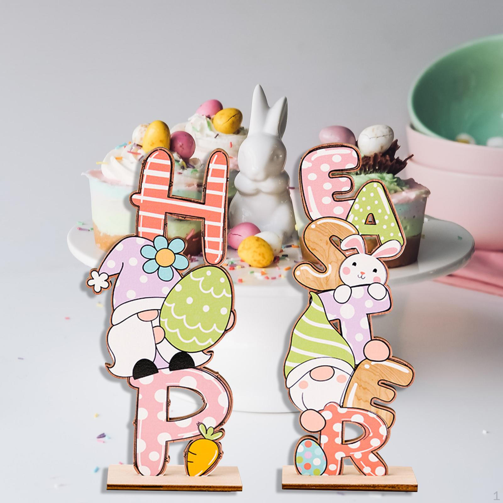 2Pcs Wooden Easter Decorations Tabletop Sign Decorative Scene Spring Egg Gift Craft for Mantle,
2Pcs Wooden Easter Decorations Tabletop Sign Decorative Scene Spring Egg Gift Craft for Mantle,