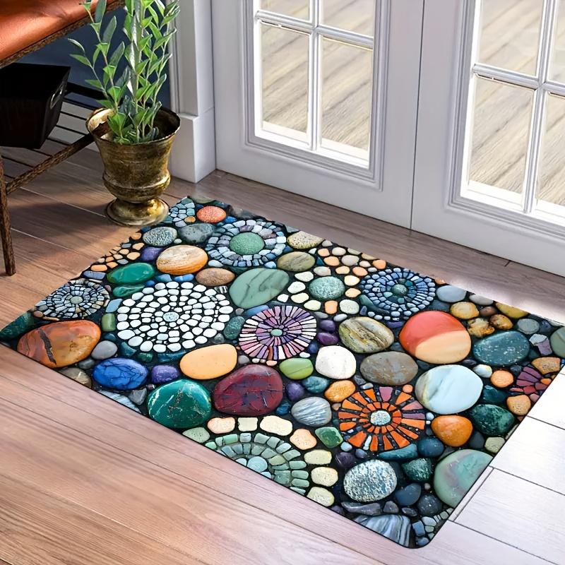 1Pcs Pebbles Pattern Floor Mat Modern Kitchen polyester Rug Non-Slip Colorful Indoor Carpet, For Home Bathroom Bedroom Living Room Decor 40*60cm
1Pcs Pebbles Pattern Floor Mat Modern Kitchen polyester Rug Non-Slip Colorful Indoor Carpet, For Home Bathroom Bedroom Living Room Decor 40*60cm