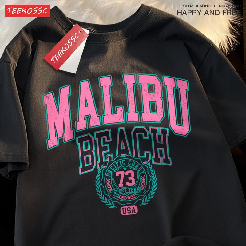 Malibu Beach Simple Letter Printing Print Men Women Top Fashion T Shirt Cotton Loose T-Shirt Casual O-Neck Clothes Oversize Top S
Malibu Beach Simple Letter Printing Print Men Women Top Fashion T Shirt Cotton Loose T-Shirt Casual O-Neck Clothes Oversize Top S