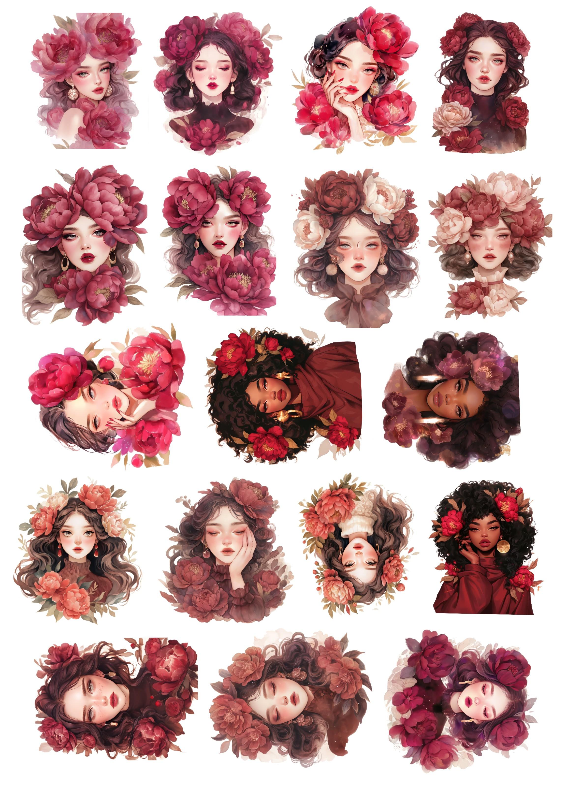 1 set Watercolor Red Flower Fairy Flower Princess Girl Stickers DIY Diary Decoration Album Style Stationery journal supplies білий
1 set Watercolor Red Flower Fairy Flower Princess Girl Stickers DIY Diary Decoration Album Style Stationery journal supplies білий