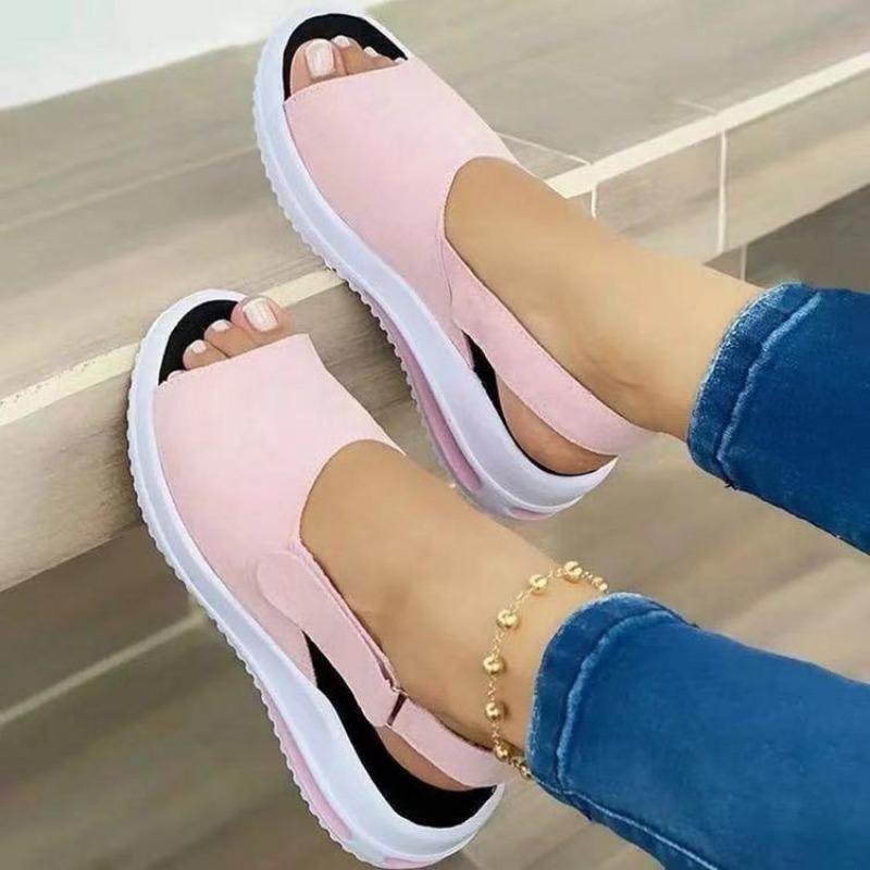 Summer new thick-soled heightening women s Velcro snug sandals women 43
Summer new thick-soled heightening women s Velcro snug sandals women 43