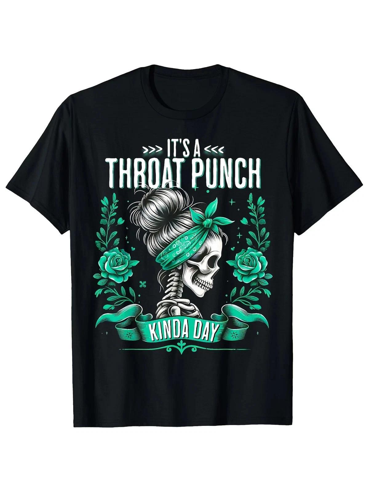 It s A Throat Punch Kinda Day T-Shirt | Sassy Messy Bun Skeleton Graphic Tee 4XL
It s A Throat Punch Kinda Day T-Shirt | Sassy Messy Bun Skeleton Graphic Tee 4XL