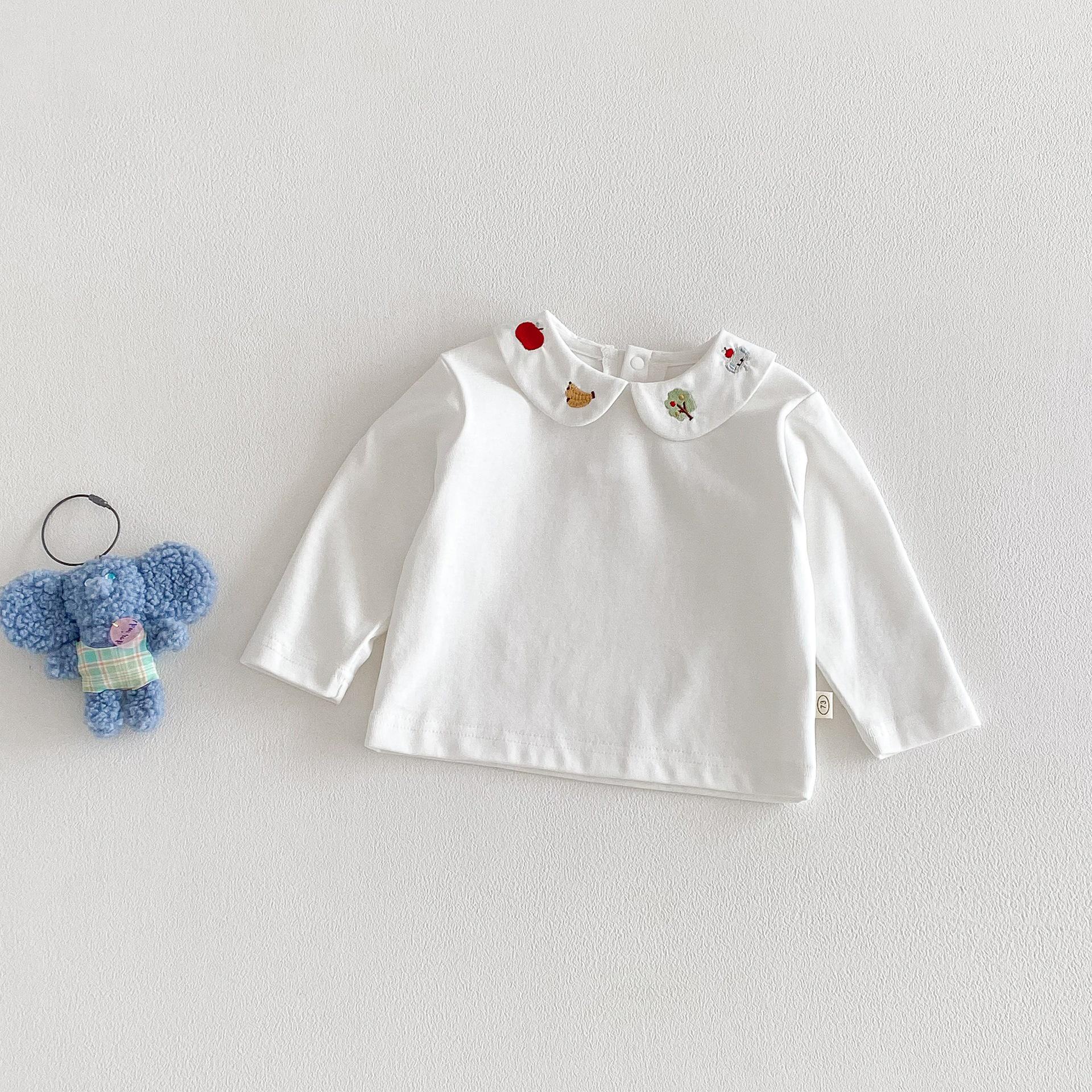 Embroidered Girls Doll T-shirt - 2026 Spring Collection: Stylish, Cute Korean Style Base Layer for Kids 110
Embroidered Girls Doll T-shirt - 2026 Spring Collection: Stylish, Cute Korean Style Base Layer for Kids 110