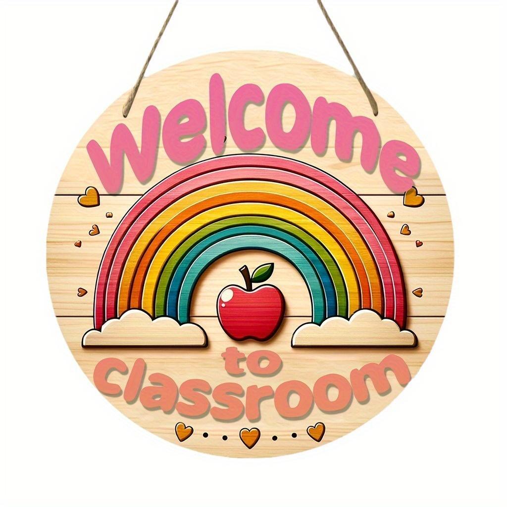 2D Плоский 20*20см, Украшение к сезону возвращения домой, Деревянный круглый логотип Добро пожаловать в класс с радужной и яблочной тематикой, для дома, кухни, сада 20*20cm
2D Плоский 20*20см, Украшение к сезону возвращения домой, Деревянный круглый логотип Добро пожаловать в класс с радужной и яблочной тематикой, для дома, кухни, сада 20*20cm