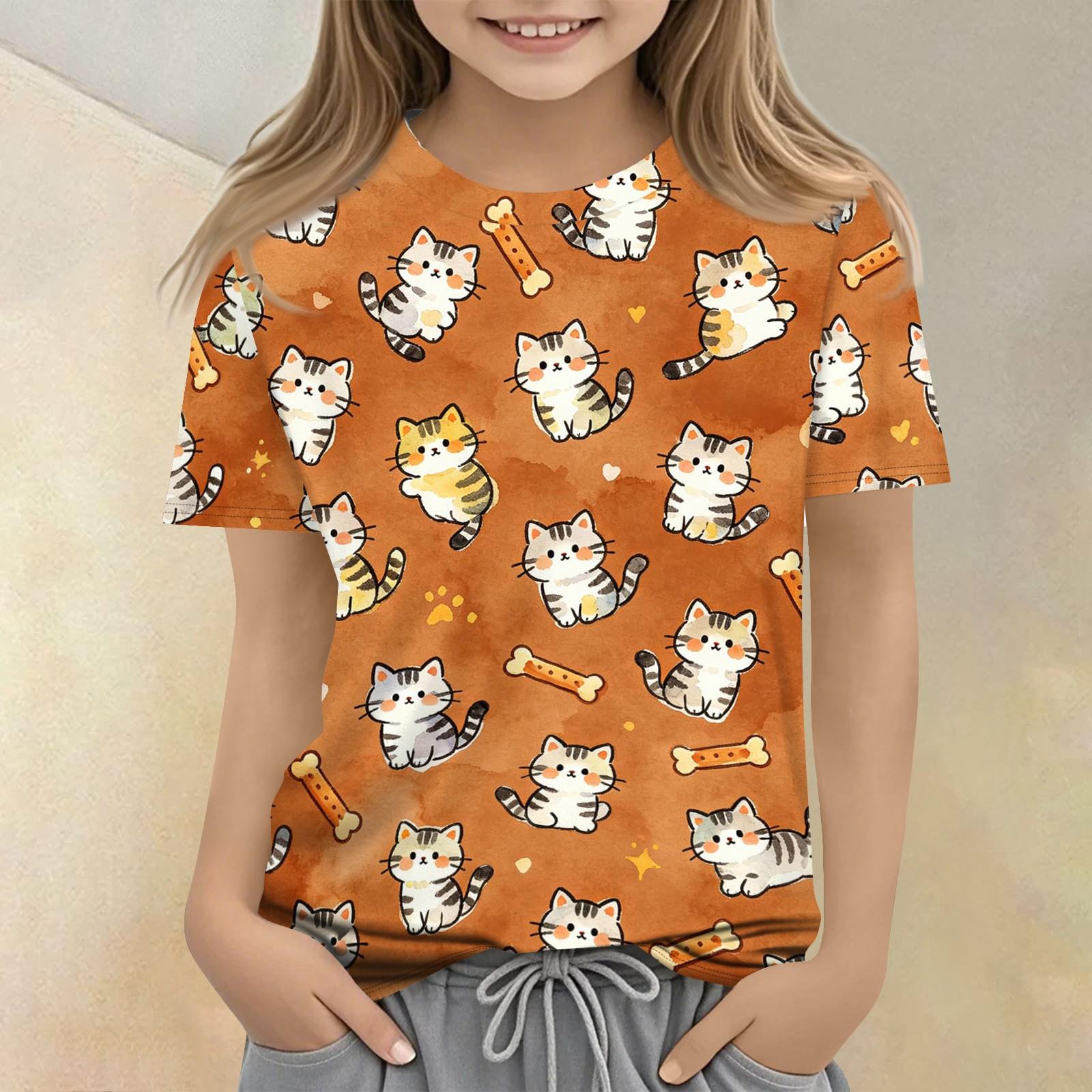Kids Animal Print Short Sleeve T Shirt Casual Loose Fit Crew Neck Top for Boys and Girls Soft Comfortable Fabric 160 шафрановий
Kids Animal Print Short Sleeve T Shirt Casual Loose Fit Crew Neck Top for Boys and Girls Soft Comfortable Fabric 160 шафрановий