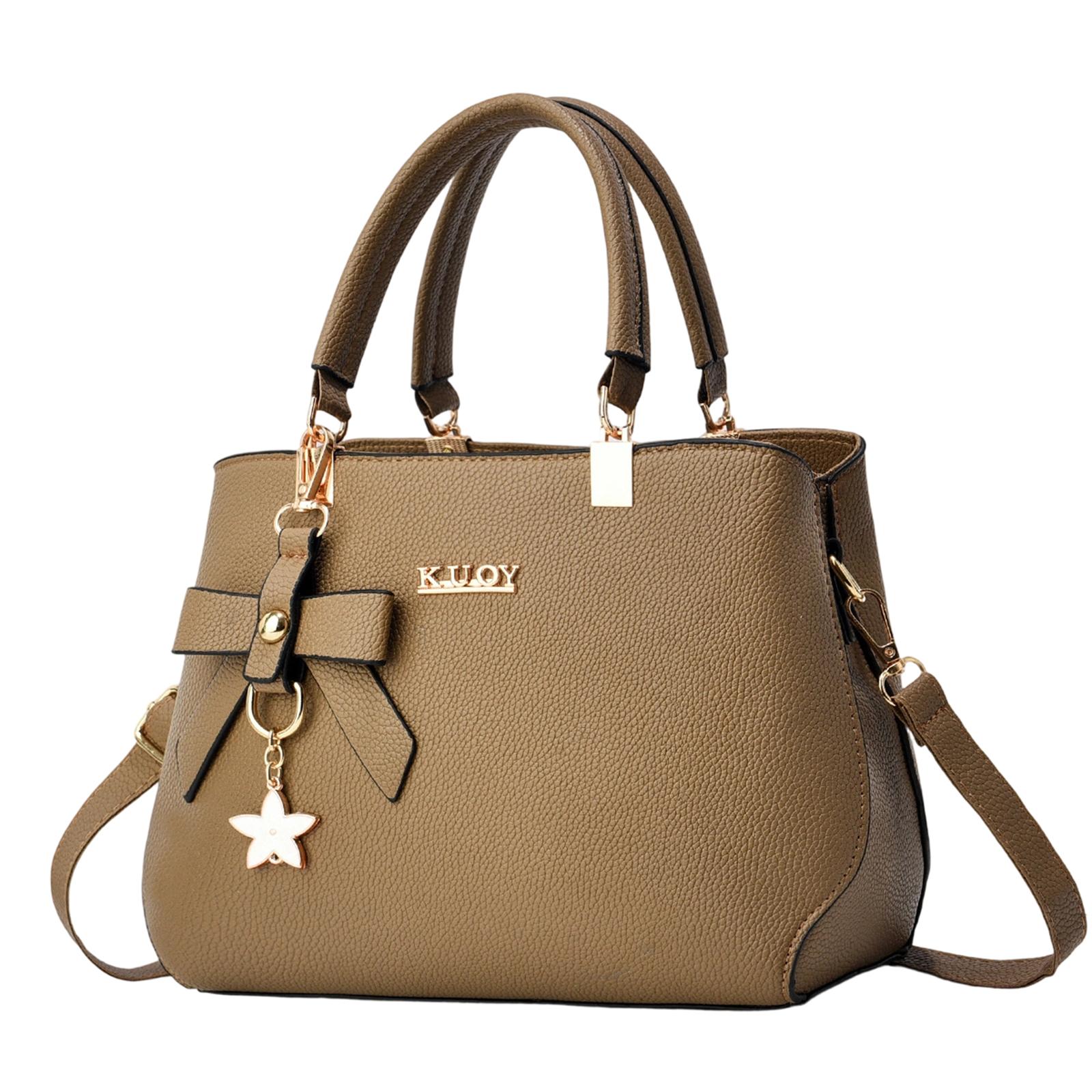 KUOY Women s High Quality Handbag Shoulder Bag Tote Bag with Removable Strap and Decorative Bow Charm for Daily Use and Work One Size хакі
KUOY Women s High Quality Handbag Shoulder Bag Tote Bag with Removable Strap and Decorative Bow Charm for Daily Use and Work One Size хакі