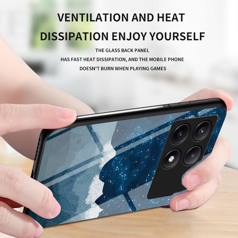 For Xiaomi Redmi K70E 5G/Poco X6 Pro 5G Tempered Glass Phone Case Starry Sky Pattern Bright Starry Sky
For Xiaomi Redmi K70E 5G/Poco X6 Pro 5G Tempered Glass Phone Case Starry Sky Pattern Bright Starry Sky