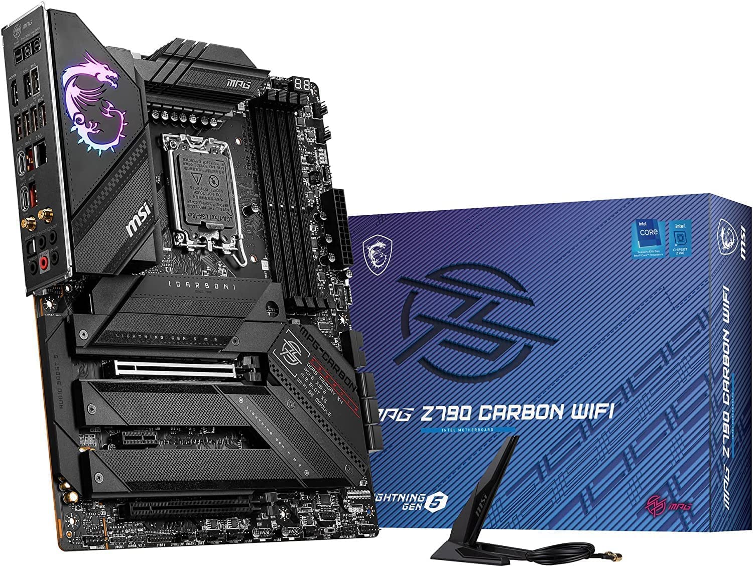 Материнська плата MSI MPG Z790 CARBON WIFI, сумісна з процесором Intel Z790, чіпсетом ATX MB5911 14/13/12 (LGA1700)
Материнська плата MSI MPG Z790 CARBON WIFI, сумісна з процесором Intel Z790, чіпсетом ATX MB5911 14/13/12 (LGA1700)