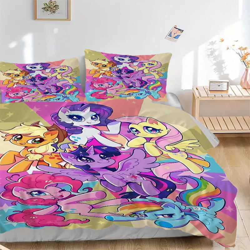 3 шт. Постельное белье My Little Pony - Универсальный трехсекционный комплект для спальни, гостевой комнаты, гостиной, отеля - Праздничный подарок для поклонников, путешественников 135x200cm
3 шт. Постельное белье My Little Pony - Универсальный трехсекционный комплект для спальни, гостевой комнаты, гостиной, отеля - Праздничный подарок для поклонников, путешественников 135x200cm