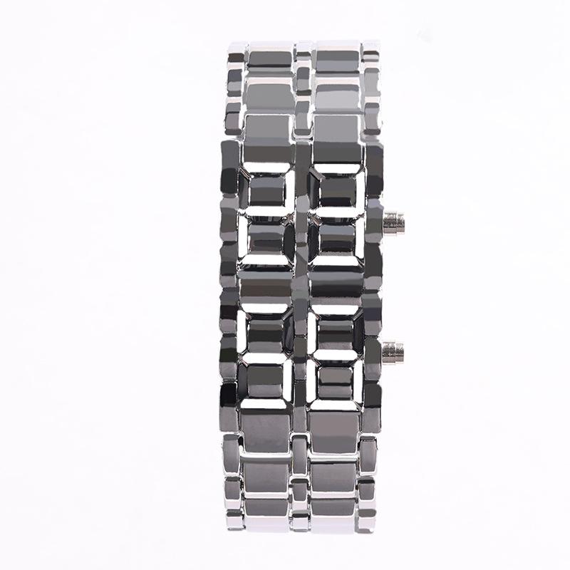 Универсальные светодиодные часы-браслет «Лава» для пар - Электронный дизайн цепочки
Универсальные светодиодные часы-браслет «Лава» для пар - Электронный дизайн цепочки