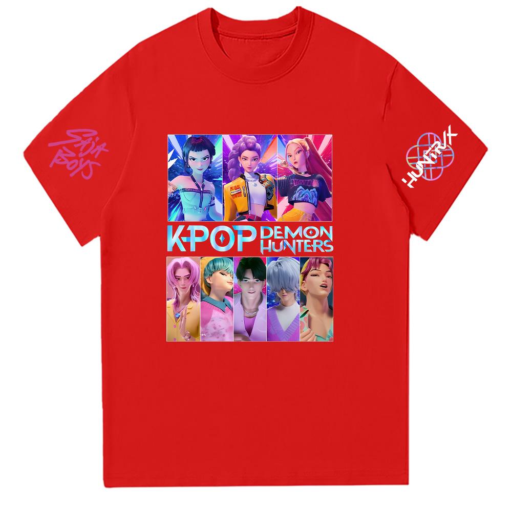 Kpop Охотники на демонов HUNTRIX Saja Футболки для мальчиков и девочек с круглым вырезом Повседневные женские летние футболки Хлопковая футболка Высокого качества Одежда Y2K XXL красный
Kpop Охотники на демонов HUNTRIX Saja Футболки для мальчиков и девочек с круглым вырезом Повседневные женские летние футболки Хлопковая футболка Высокого качества Одежда Y2K XXL красный