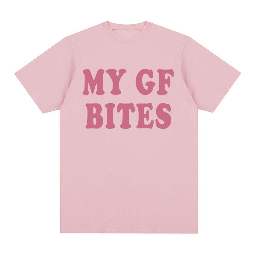 My Gf Bites Funny Graphic T Shirt Men Women Aesthetic Fashion High Quality T-shirts Summer Casual 100% Cotton Oversized T-shirt
My Gf Bites Funny Graphic T Shirt Men Women Aesthetic Fashion High Quality T-shirts Summer Casual 100% Cotton Oversized T-shirt