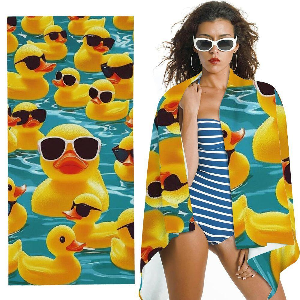 Super Soft Microfiber Beach Towel, Quick Dry Super Absorbent Lightweight, Modern Duck Pattern Flat Print, Ideal for Travel W30*H60(CM)
Super Soft Microfiber Beach Towel, Quick Dry Super Absorbent Lightweight, Modern Duck Pattern Flat Print, Ideal for Travel W30*H60(CM)