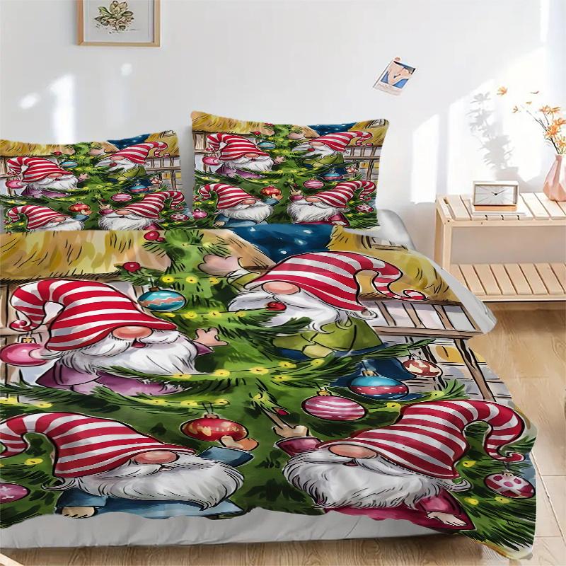 3pc Christmas Gnome Decorative Bedding Set-Festive Holiday Gift for Fans,Travelers & Everyday Use-Suitable for Bedroom,Guest Room 135x200cm
3pc Christmas Gnome Decorative Bedding Set-Festive Holiday Gift for Fans,Travelers & Everyday Use-Suitable for Bedroom,Guest Room 135x200cm