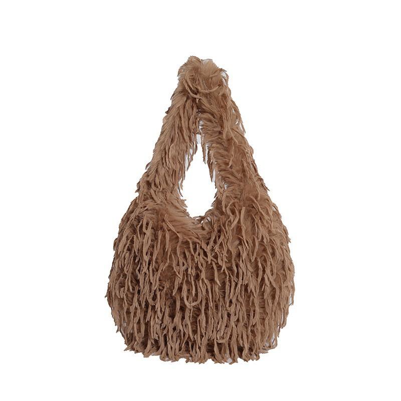 2025 New Style Simple One-shoulder Underarm Bag Fashionable Tassel Handbag Niche Retro Fur 25cmx20cmx4cm хакі
2025 New Style Simple One-shoulder Underarm Bag Fashionable Tassel Handbag Niche Retro Fur 25cmx20cmx4cm хакі