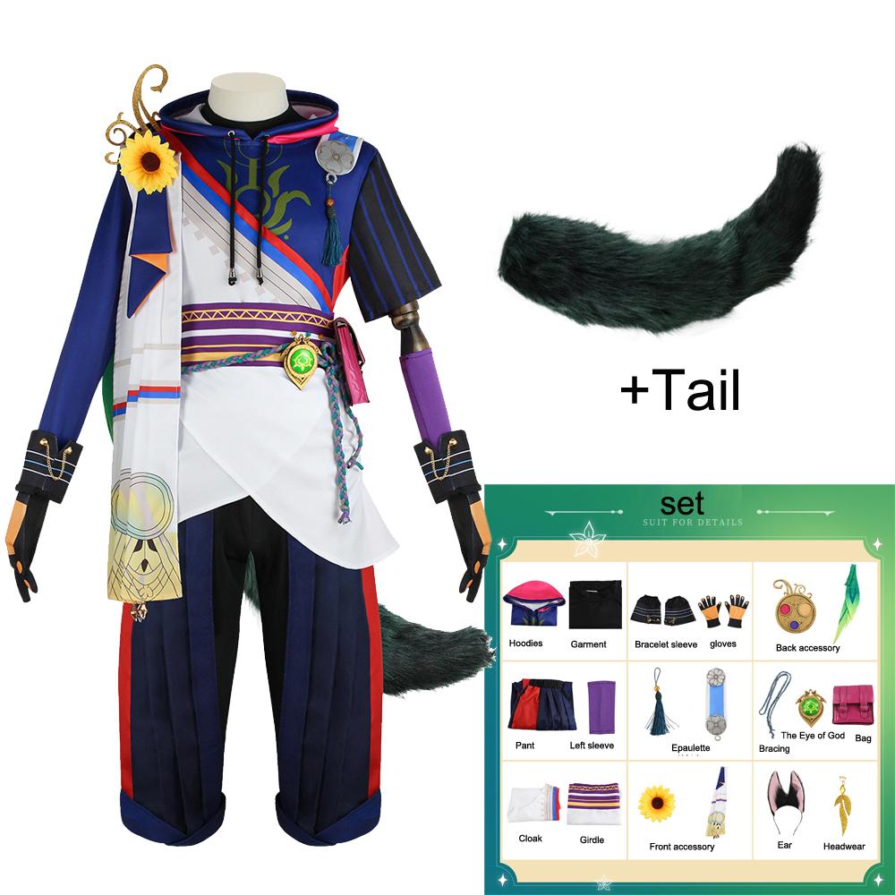 Sumeru Tignari Cosplay Costume Genshin Impact Tignari Wig Cloak Tail Ears Full Set Halloween Party Fancy Clothes s
Sumeru Tignari Cosplay Costume Genshin Impact Tignari Wig Cloak Tail Ears Full Set Halloween Party Fancy Clothes s