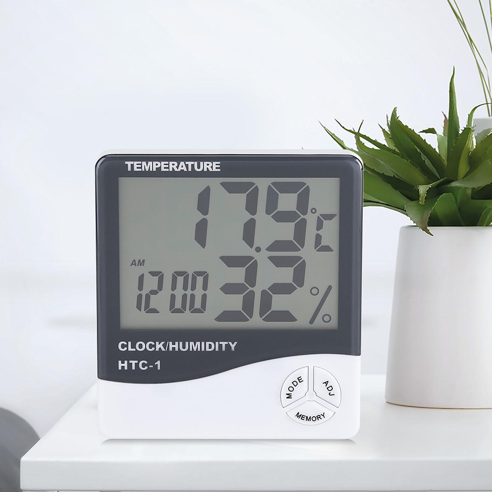 Digital LCD Indoor Thermometer Hygrometer Temperature Humidity Meter with Alarm Clock
Digital LCD Indoor Thermometer Hygrometer Temperature Humidity Meter with Alarm Clock