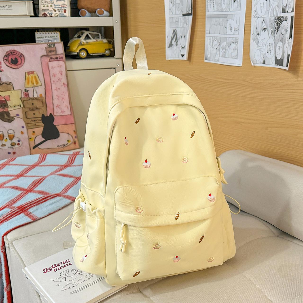 Japanese StyleinsCute Carto Embroidered Girl s School Backpack, Lightweight, Simple, Large Capacity, Student Campus Backpack жовтий
Japanese StyleinsCute Carto Embroidered Girl s School Backpack, Lightweight, Simple, Large Capacity, Student Campus Backpack жовтий