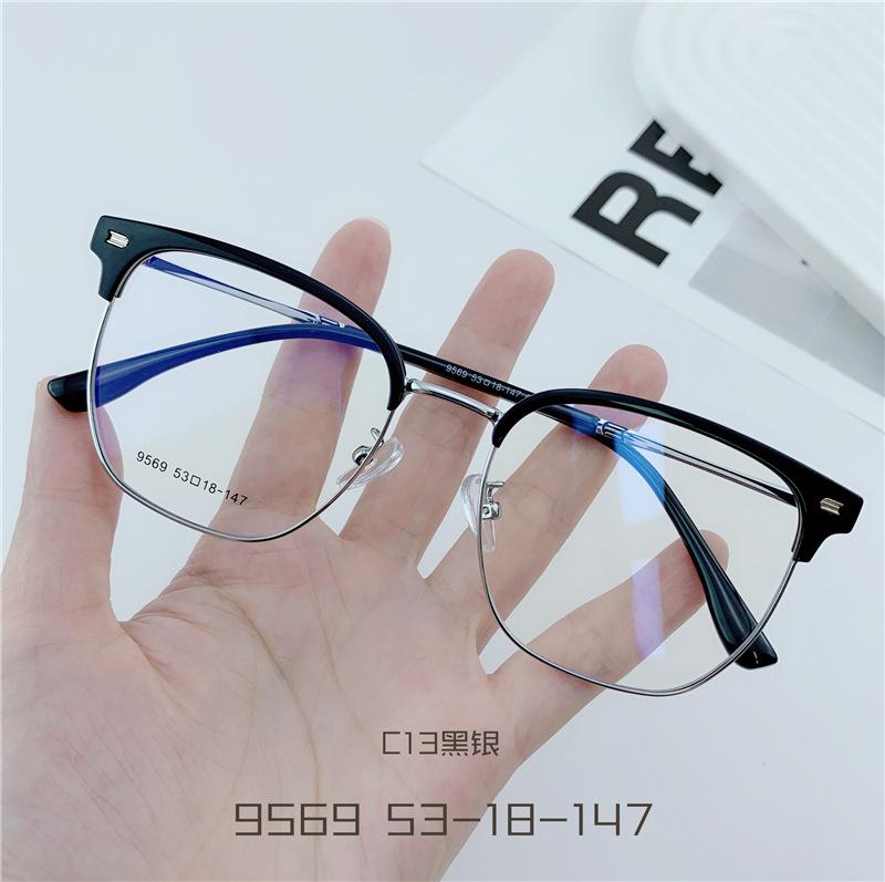 Finished Ladies Myopia Glasses Metal Half Frame Vintage Anti Blue Light Blocking Near Sight Eyeglasses Square Sho-rt-sight Eyeglasses Original Lenses
Finished Ladies Myopia Glasses Metal Half Frame Vintage Anti Blue Light Blocking Near Sight Eyeglasses Square Sho-rt-sight Eyeglasses Original Lenses