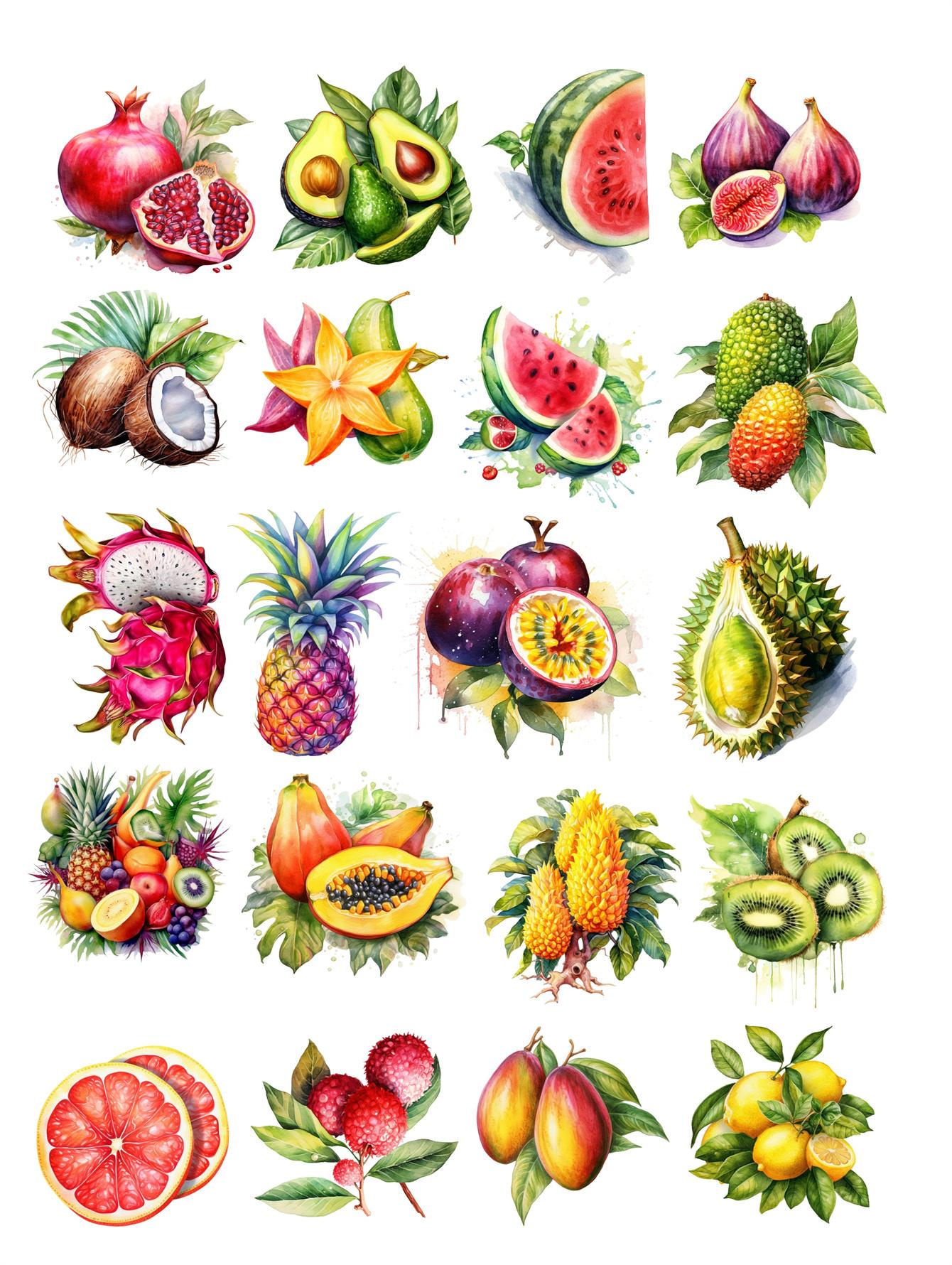 20pcs tropical fruit stickers for DIY journals, planners, laptop decorations, book , planner , high-quality prints journal білий
20pcs tropical fruit stickers for DIY journals, planners, laptop decorations, book , planner , high-quality prints journal білий