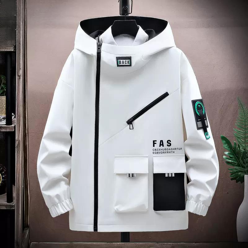 Spring and Autumn Youth Workwear Outerwear, Loose Fitting Student Jacket, Cool and Handsome Men s Hooded Jacket XS білий
Spring and Autumn Youth Workwear Outerwear, Loose Fitting Student Jacket, Cool and Handsome Men s Hooded Jacket XS білий