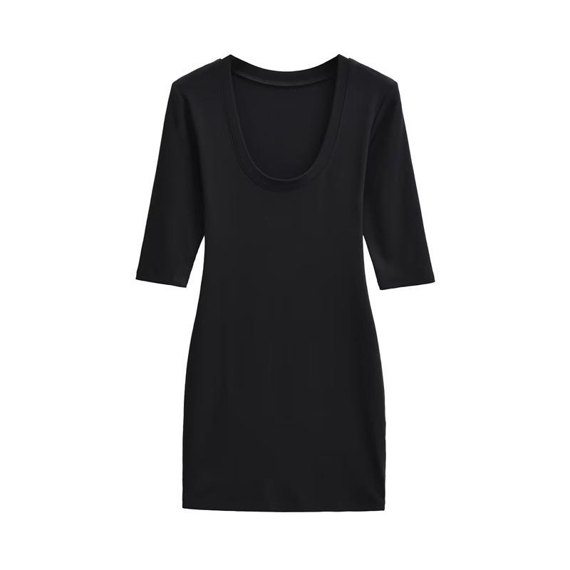 Pure Desire Deep U-Neck Mid-Sleeve Slim-Fit Dress - Women s Temperament Short Skirt M чорний
Pure Desire Deep U-Neck Mid-Sleeve Slim-Fit Dress - Women s Temperament Short Skirt M чорний