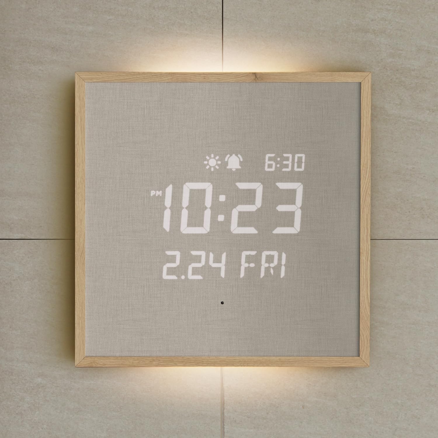 mooas Wooden Frame Backlit Night Light LED Wall 3 Use Wall LED Alarm Hour Remote 4 Levels of Brightness Sunrise and Various Melody Alarm Clock, Modes,
mooas Wooden Frame Backlit Night Light LED Wall 3 Use Wall LED Alarm Hour Remote 4 Levels of Brightness Sunrise and Various Melody Alarm Clock, Modes,